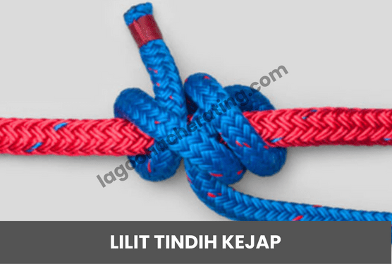 Ikatan Simpulan Asas Badan Unit Beruniform Pengakap Lilit Tindih Kejap (Rolling Hitch)