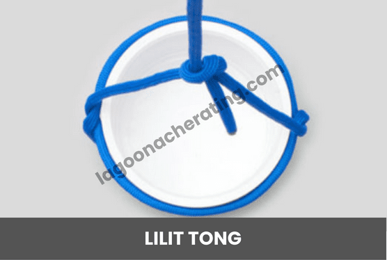 Ikatan Simpulan Asas Badan Unit Beruniform Pengakap Lilit Tong (Barrel Hitch)