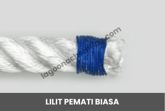 Ikatan Simpulan Asas Badan Unit Beruniform Pengakap Lilit Pemati Biasa (Common Whipping)